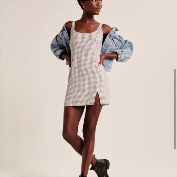 Abercrombie & Fitch grid mini dress - Picture 1 of 5